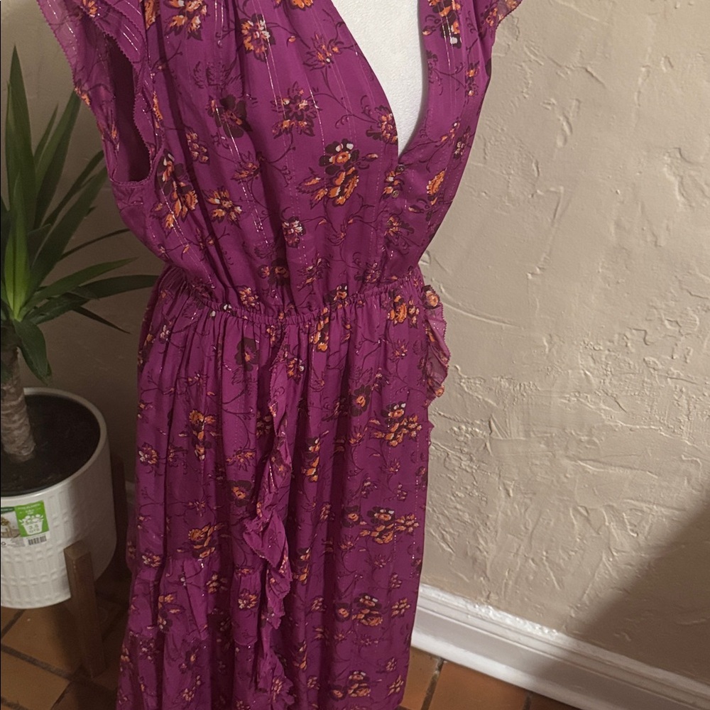 ULLA JOHNSON Ciel Floral Print Silk Blend dress - Picture 10 of 10